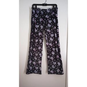 Joe Boxer Fleece Charcoal Black Fox Pajamas Pants Med